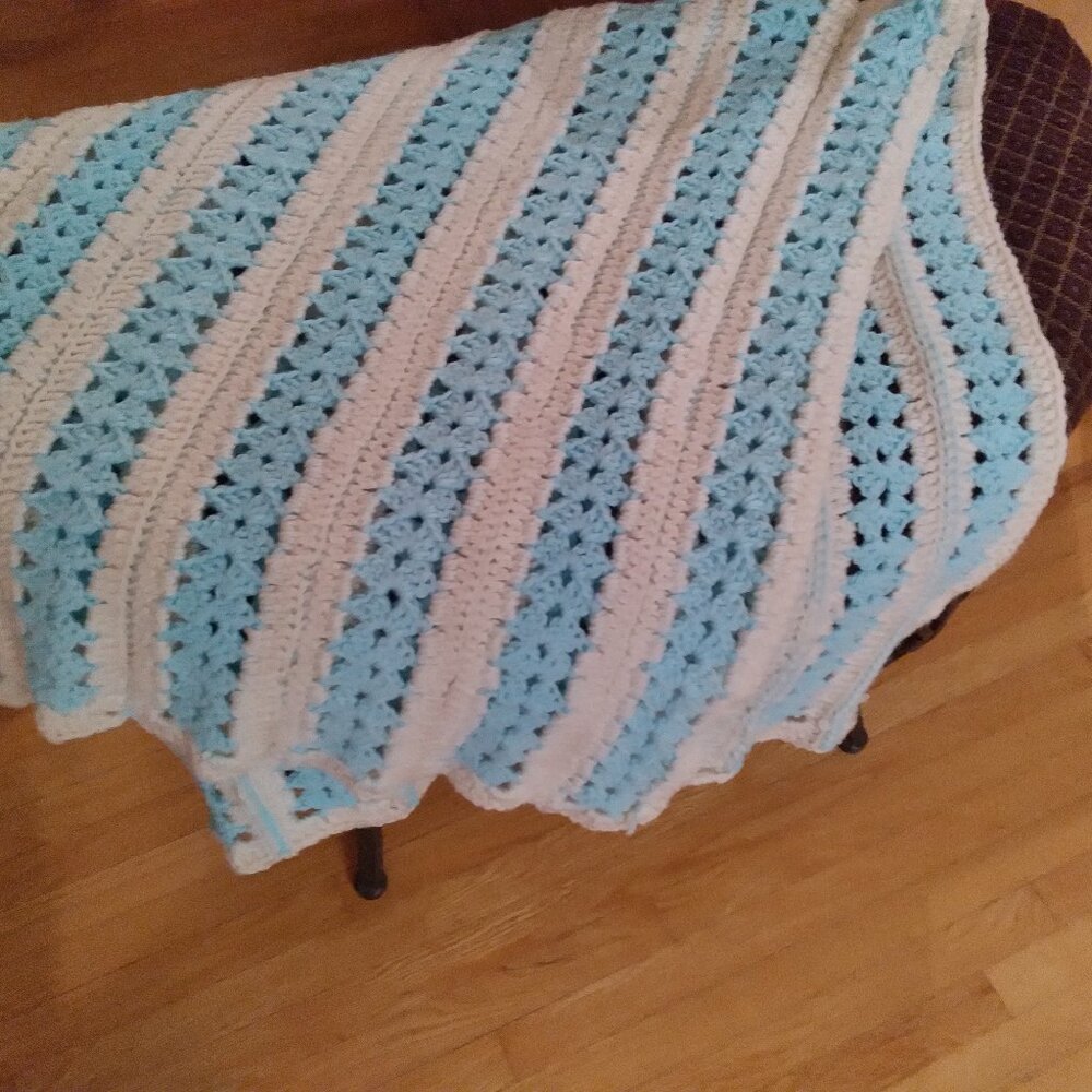 Elegant blanket, Handmade, Size - 53x29 inch